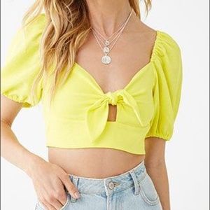 OFFER 💰NEW Yellow Crop Top
